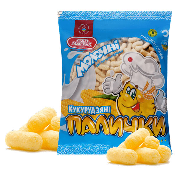 Кукурузные палочки Мак-Дак Молоко – 1,1 фунта (500 г)